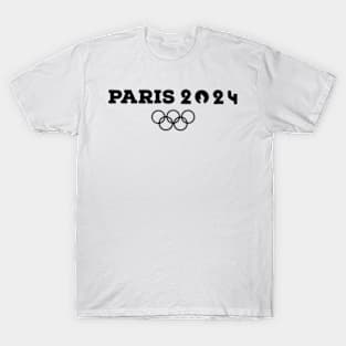 Paris olympics 2024 France In black T-Shirt